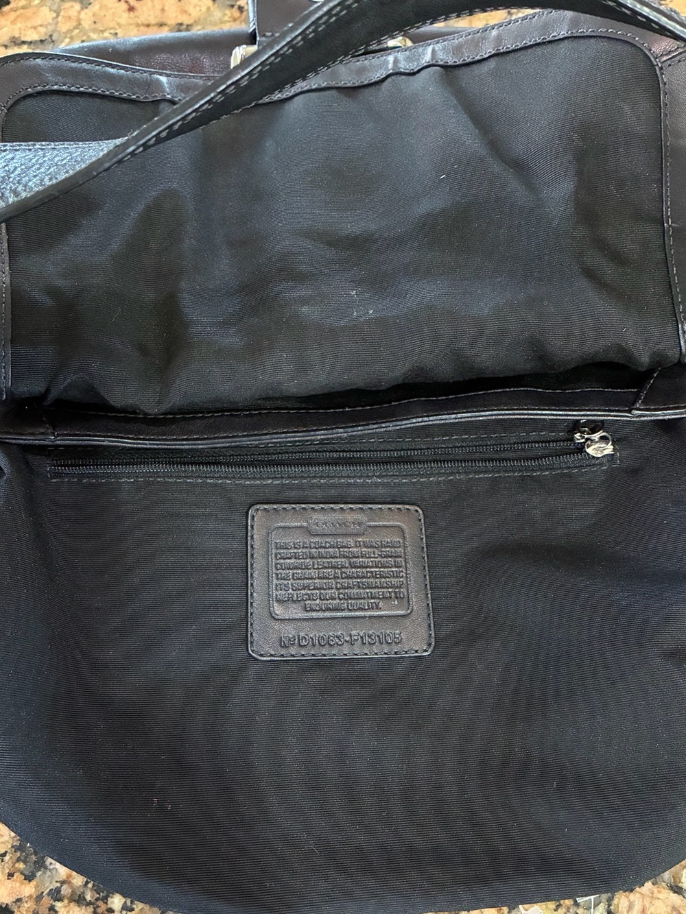 Black Shoulder Bag with Silver Buckle & Hangtag - Picture 9 of 13
